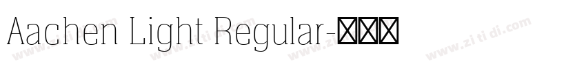 Aachen Light Regular字体转换